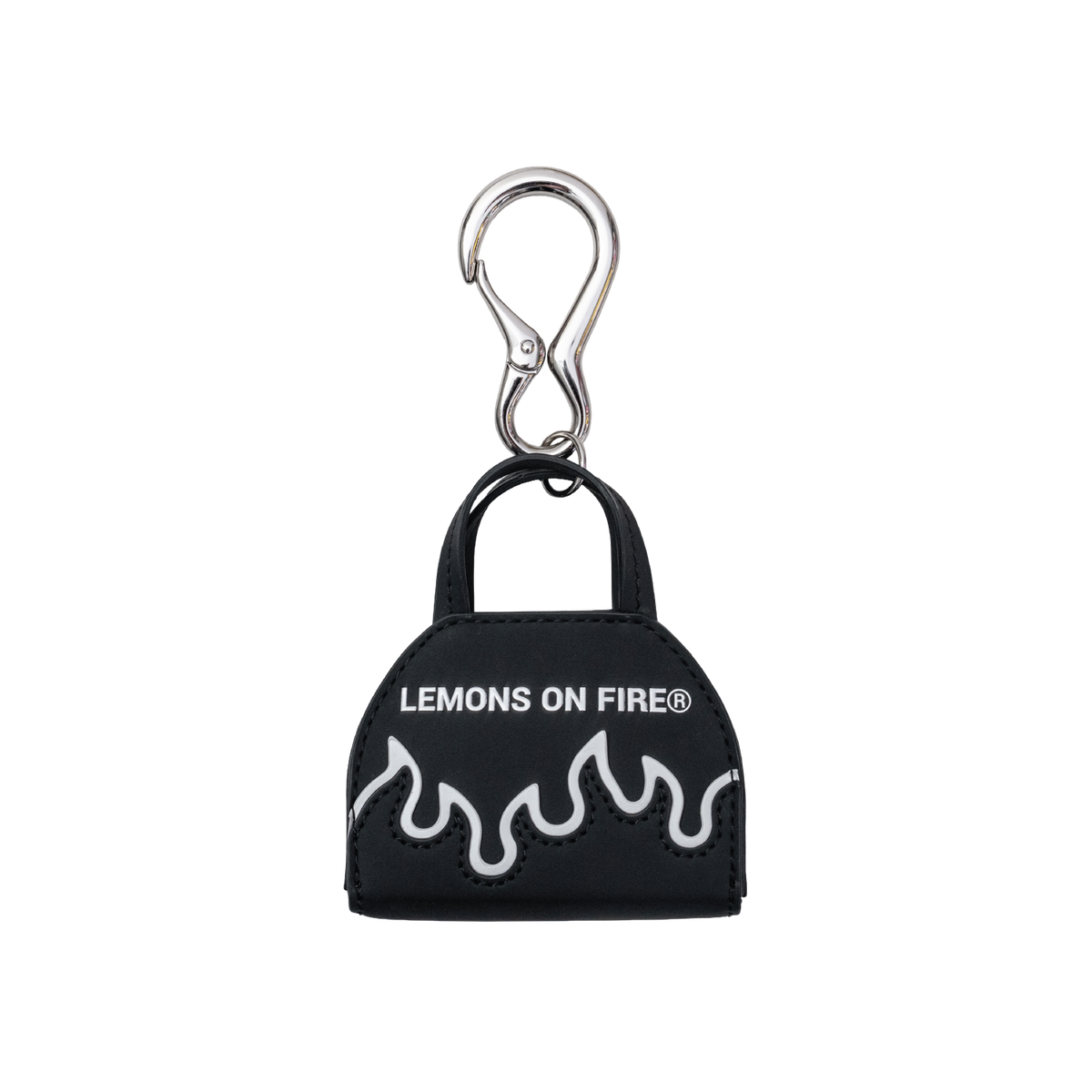604/14kgfシトリン・レモン・ブランデー・スモーキーQのアシメチャーム Mini Flame Bag Charm – LEMONS ON FIRE