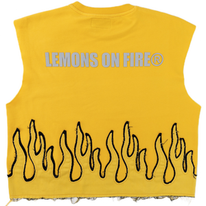 Chopped Flame Tee (Yellow)