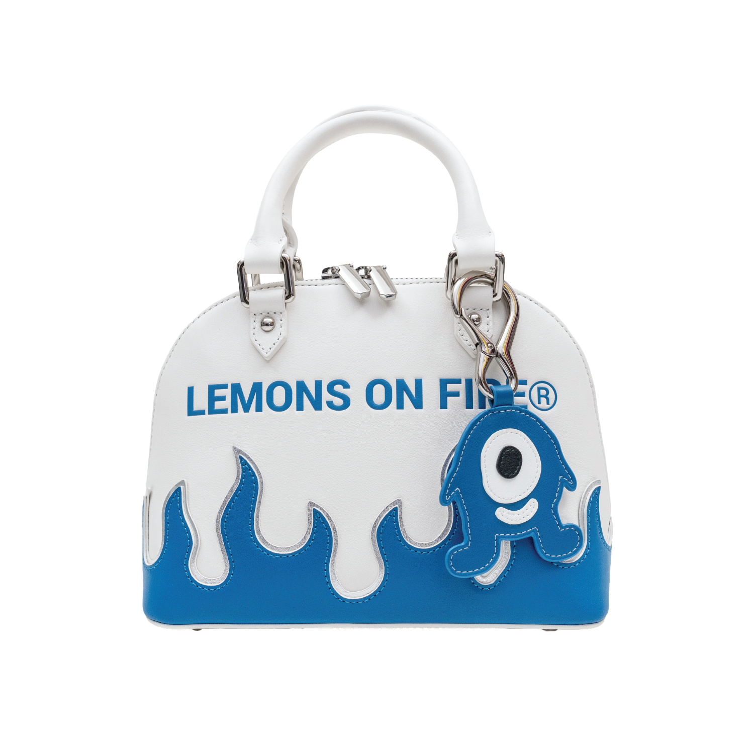 Perfect Flame Handbag (White/Blue) – LEMONS ON FIRE