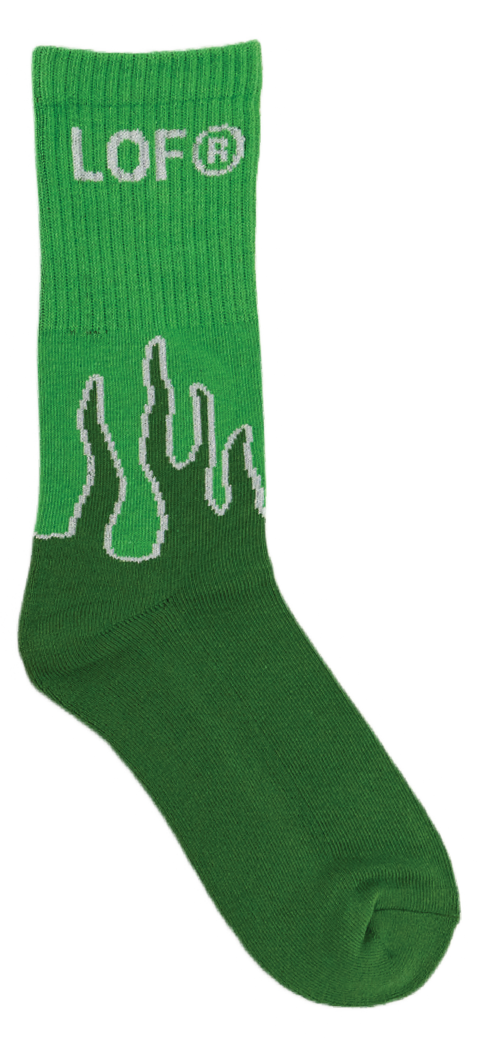 Green Flame Socks