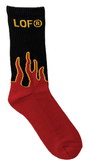 Black Flame Socks