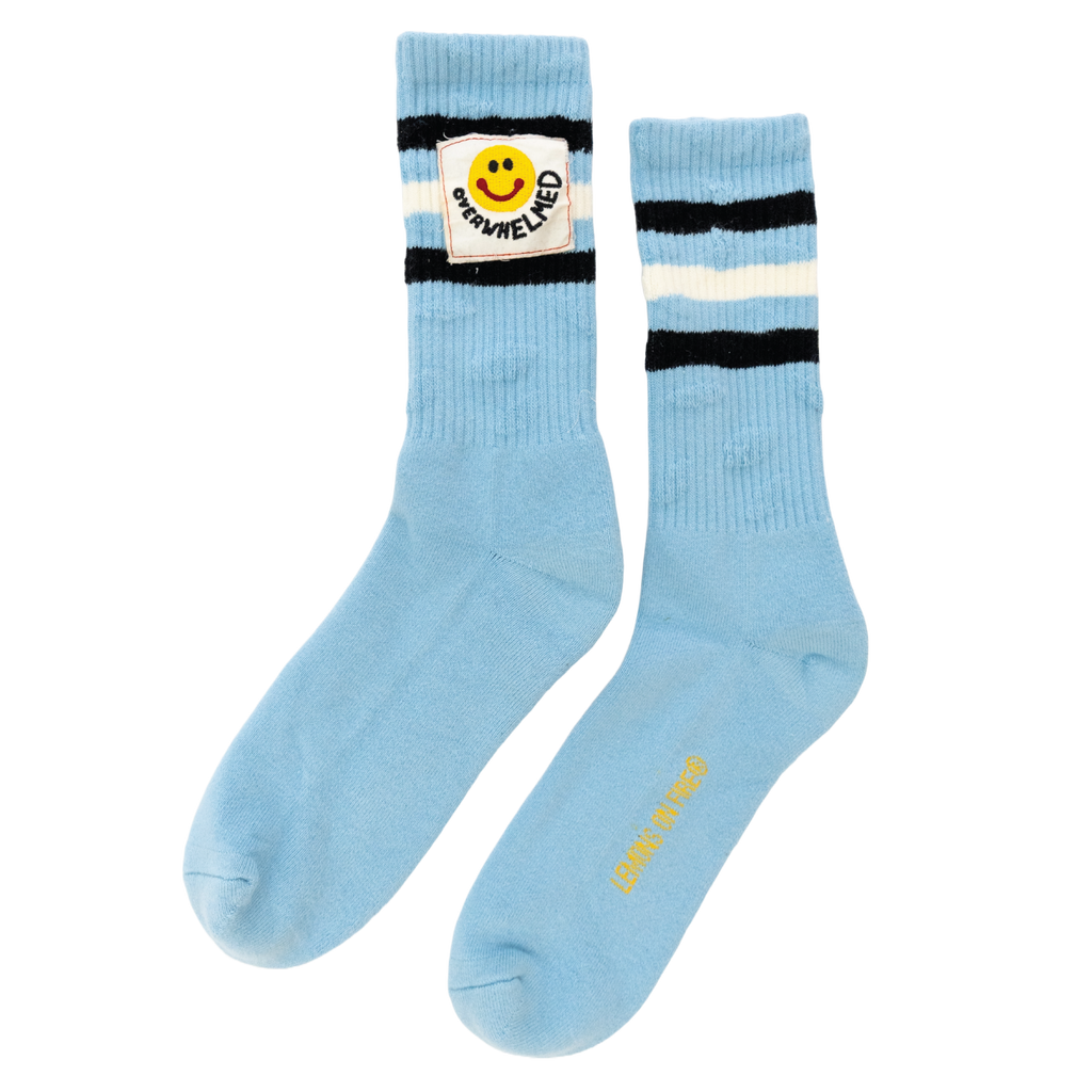 Overwhelmed Socks (Icy Blue)